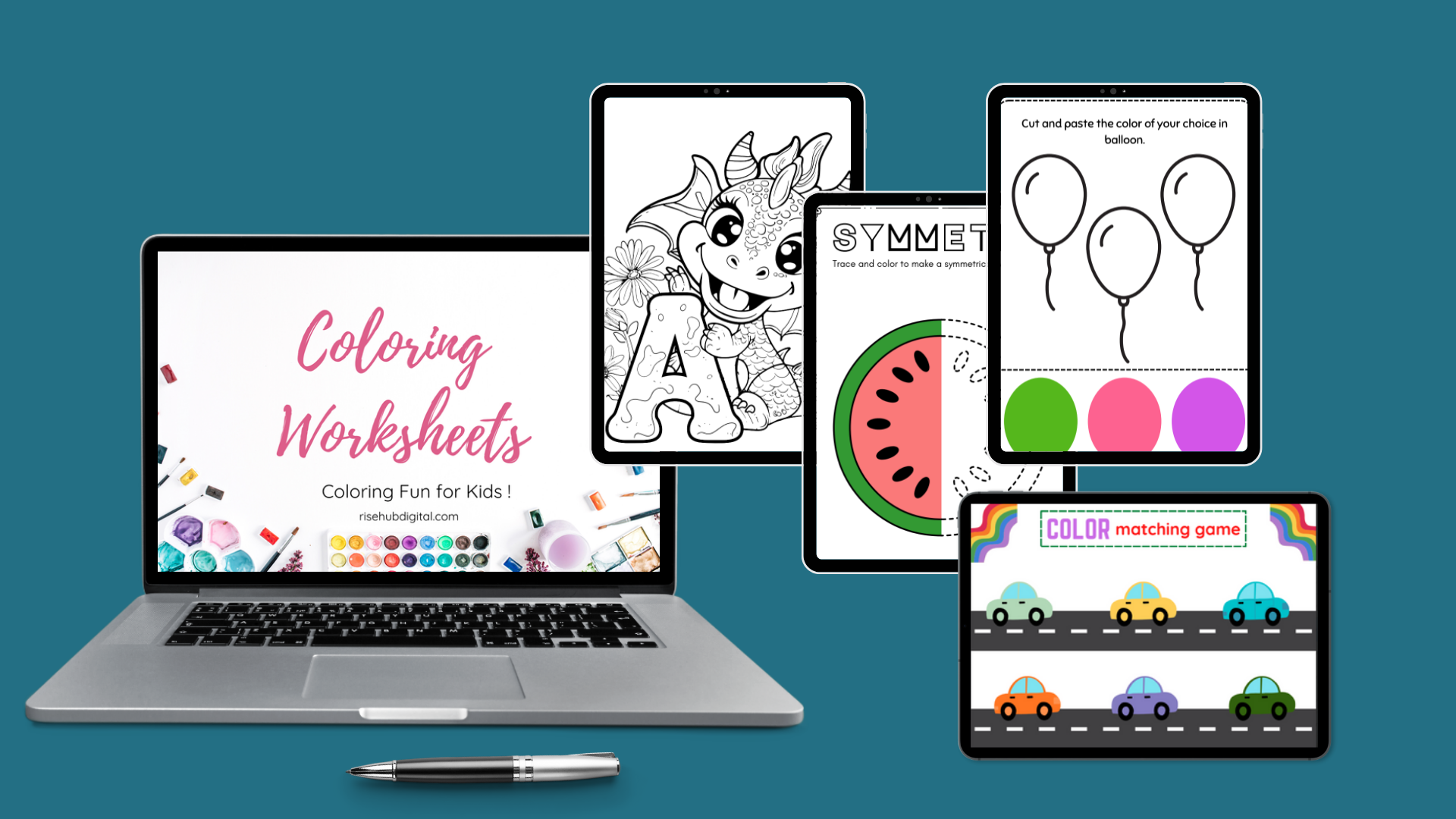 Home coloring worksheets mega bundle for kids – fun, educational & creativity boosting (print ready pdfs)