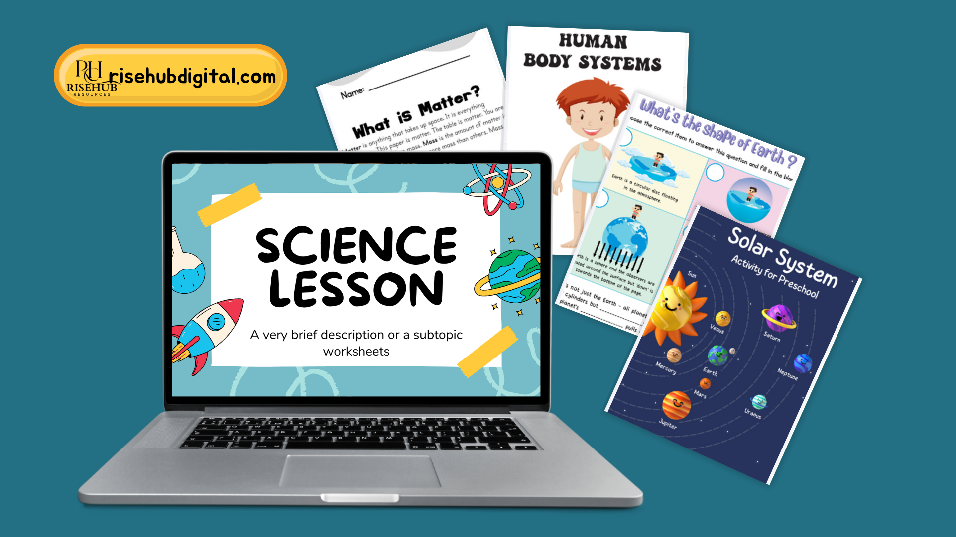 700+ science activity bundle for kids | solar system, human body, weather, space, earth, matter, anatomy | preschool–grade 3 printable activities